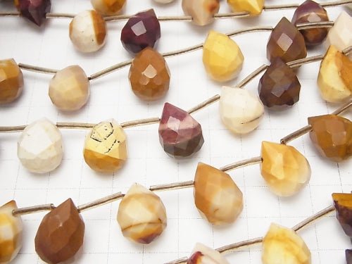 Mookaite  Faceted Drop 18x12x12 half or 1strand beads (aprx.15inch/38cm)