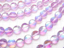 Purple Luna Flash Round 10mm 1strand beads (aprx.15inch/36cm)