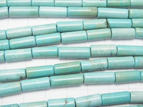 1strand $4.79! Magnesite Turquoise  Tube 12x5x5mm 1strand beads (aprx.15inch/36cm)