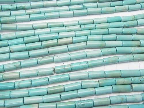 1strand $4.79! Magnesite Turquoise  Tube 12x5x5mm 1strand beads (aprx.15inch/36cm)