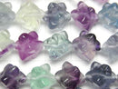 [Video] Multi color Fluorite AA++ Star Dice Shape 10x10mm half or 1strand beads (aprx.15inch/37cm)