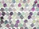 [Video] Multi color Fluorite AA++ Star Dice Shape 10x10mm half or 1strand beads (aprx.15inch/37cm)