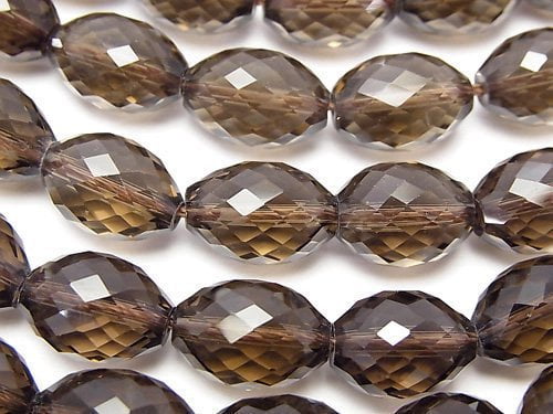 Rice, Smoky Quartz Gemstone Beads