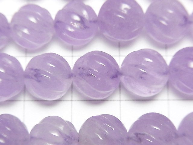 [Video] Lavender Amethyst AA++ Round 10mm S line Twist half or 1strand beads (aprx.15inch/37cm)