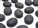 Frost Onyx AAA Oval Cabochon 10x8mm 2pcs