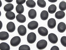 Frost Onyx AAA Oval Cabochon 10x8mm 2pcs