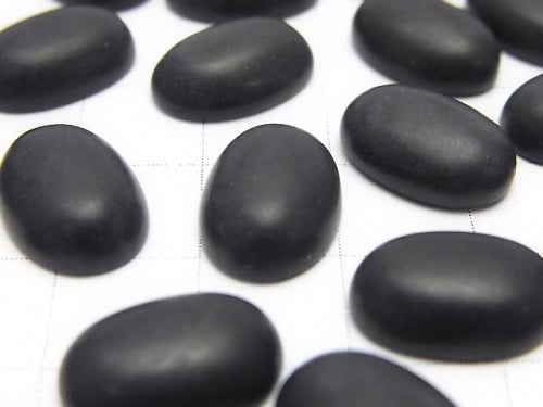 [Video] Frost Onyx AAA Oval Cabochon 14x10mm 2pcs