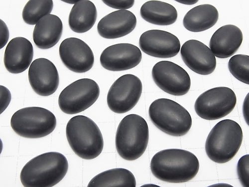 [Video] Frost Onyx AAA Oval Cabochon 14x10mm 2pcs