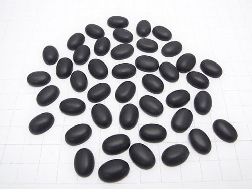 [Video] Frost Onyx AAA Oval Cabochon 14x10mm 2pcs