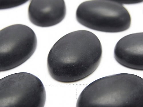 [Video] Frost Onyx AAA Oval Cabochon 18x13mm 2pcs