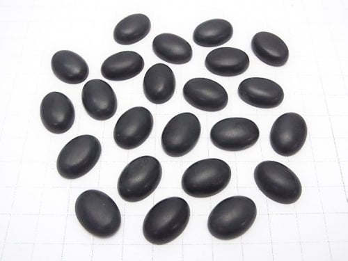 [Video] Frost Onyx AAA Oval Cabochon 18x13mm 2pcs
