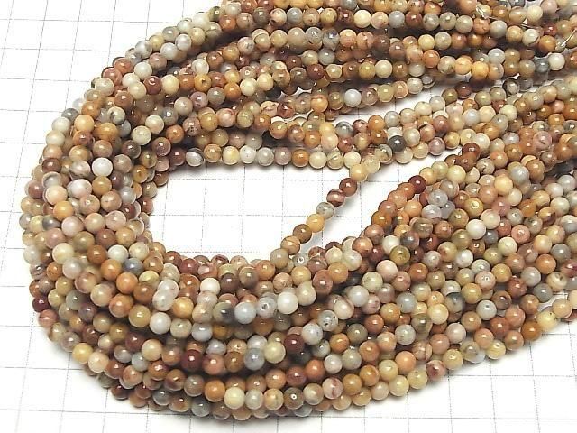 [Video] Crazy Lace Agate Round 4.5mm 1-strand beads (approx. 15 inches/36 cm)