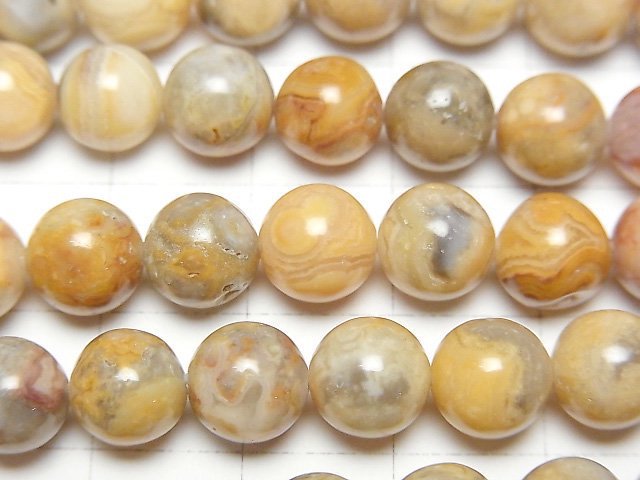 [Video] Crazy lace agate Round 8mm 1strand beads (aprx.15inch/38cm)