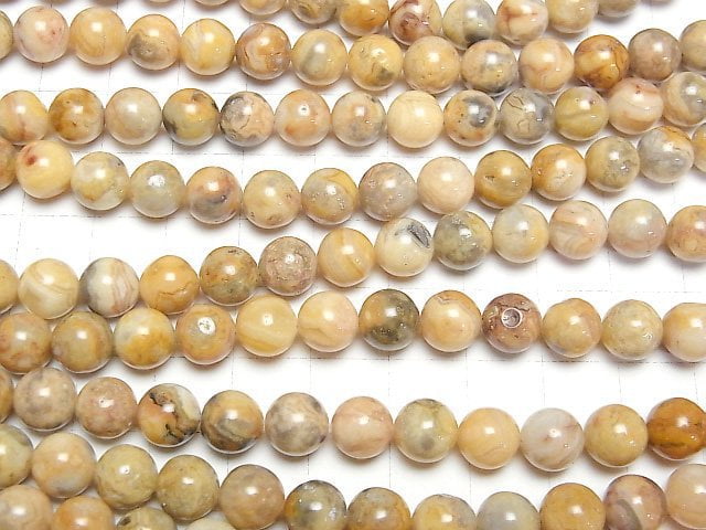 [Video] Crazy lace agate Round 8mm 1strand beads (aprx.15inch/38cm)