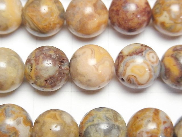 [Video] Crazy Lace Agate Round 12mm half or 1strand beads (aprx.15inch/37cm)