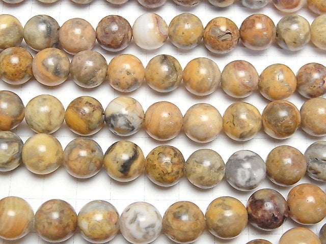 [Video] Crazy Lace Agate Round 12mm half or 1strand beads (aprx.15inch/37cm)