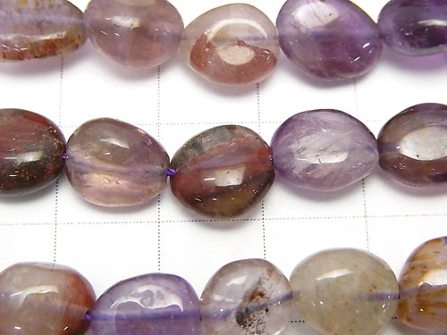 1strand $12.99! Cacoxenite  in Amethyst AA++ Nugget  1strand beads (aprx.15inch/37cm)