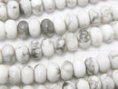 1strand $6.79! Howlite Magnesite  Rondelle 6x6x4 1strand beads (aprx.15inch/38cm)