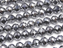 [Video]High Quality! Terahertz 32Faceted Round 5mm 1strand beads (aprx.15inch/36cm)