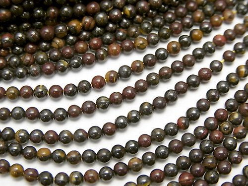 Round, Tiger's Eye Gemstone Beads