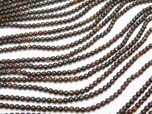 1strand $3.79! Iron Tiger's Eye Round 2mm 1strand beads (aprx.15inch / 38cm)