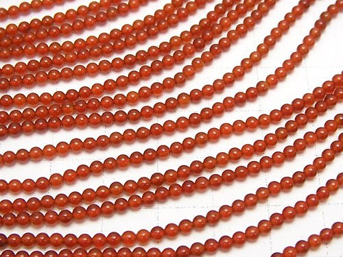 1strand $4.79! Red Agate Round 2mm 1strand beads (aprx.15inch / 38cm)