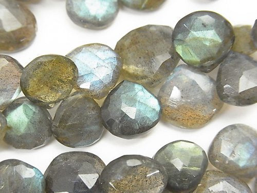 Chestnut Shape, Faceted Briolette, Labradorite Gemstone Beads