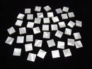 High Quality White Shell (Silver-lip Oyster) AAA Loose Stone Square 12x12x3mm 4pcs