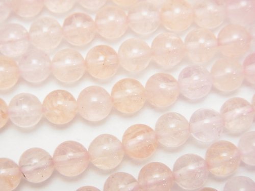 Morganite, Round Gemstone Beads