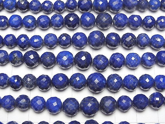 [Video]High Quality Lapislazuli AAA Round cut half or 1strand beads (aprx.7inch/18cm)