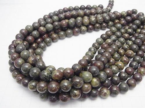 Dragon Blood Jasper Round 10mm half or 1strand beads (aprx.15inch/36cm)