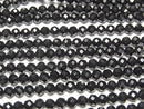 [Video] Onyx  Faceted Round 3mm  1strand beads (aprx.15inch/38cm)