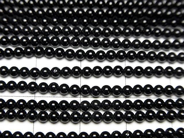 2pcs $3.79! Black Spinel AA++ Round 2mm 1strand beads (aprx.15inch/36cm)