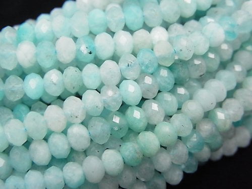 Amazonite, Roundel Gemstone Beads