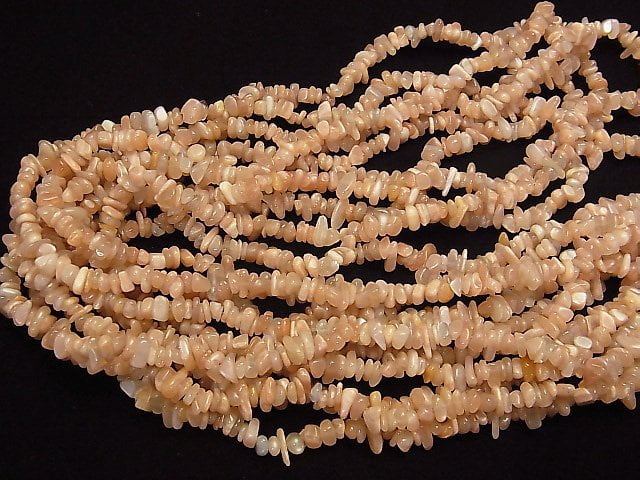 [Video]1strand $4.79! Orange Moonstone AA + Chips (Small Nugget) 1strand beads (aprx.33inch / 84cm)