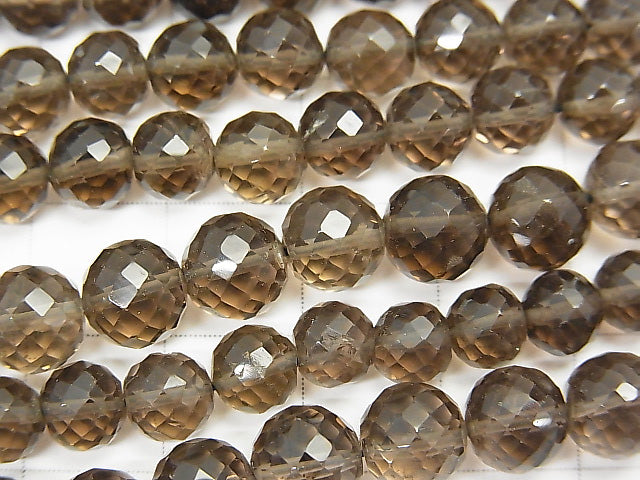 High Quality Smoky Quartz AAA Faceted Round 6-7mm  half or 1strand beads (aprx.16inch/40cm)