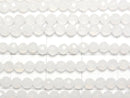 [Video] High Quality! 1strand $6.79! White Chalcedony Faceted Round 3mm 1strand beads (aprx.15inch / 37cm)