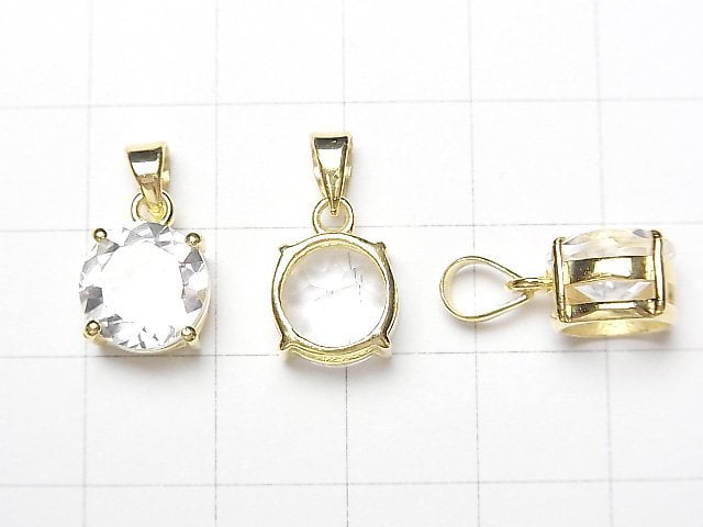 [Video] High Quality Crystal AAA Brilliant Cut 10 x 10 x 7 mm Pendant 18 KGP