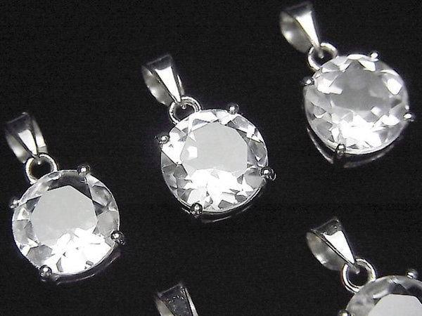 [Video] High Quality Crystal AAA Brilliant Cut 10 x 10 x 7 mm Pendant Silver 925