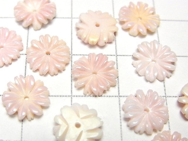 [Video] Queen Conch Shell AAA Margaret (flower) 10mm [Center hole] 2pcs