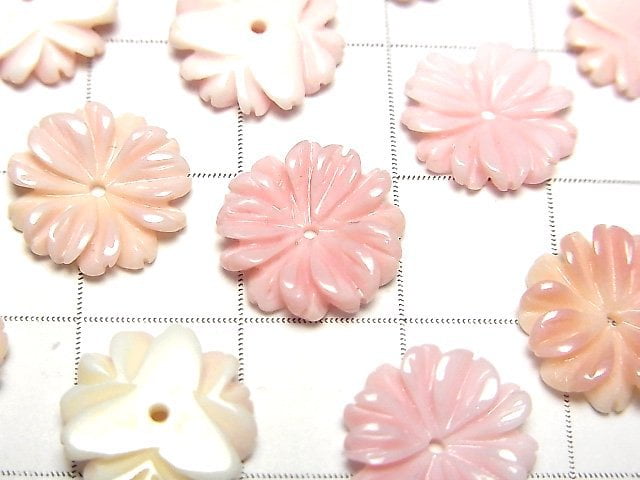 [Video] Queen Conch Shell AAA Margaret (flower) 12mm [Center hole] 1pc