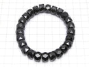 [Video]High Quality! Onyx AAA Faceted Button Rondelle 12x12x8mm Bracelet