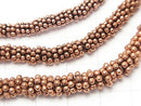 Copper Rondelle Daisy [4mm][5mm][6mm] Oxidized Finish 1strand beads (aprx.7inch/18cm)