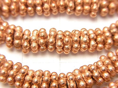 Copper Roundel Daisy [4mm][5mm][6mm] 1strand beads (aprx.7inch/18cm)