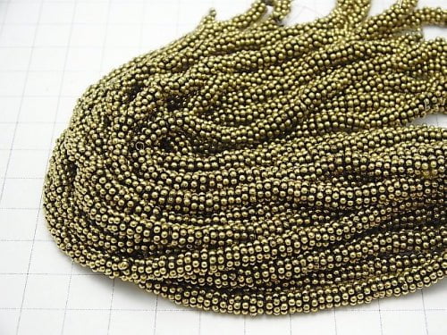 Brass Rondelle Daisy [4mm][5mm][6mm] Oxidized Finish half or 1strand beads (aprx.7inch/18cm)