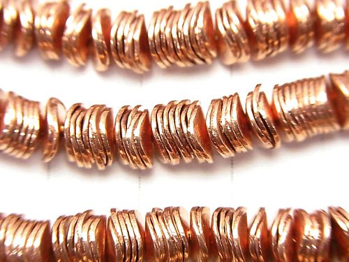 Copper  Rondelle 6x6x1mm half or 1strand beads (aprx.7inch/18cm)