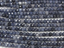 [Video]High Quality! Sapphire AA++ Faceted Button Rondelle 2.5x2.5x2mm half or 1strand beads (aprx.15inch/37cm)