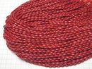 [Video] Red Coral (Dyed) Rice 8x4x4mm 1strand beads (aprx.15inch/37cm)