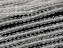 Crystal Quartz, Roundel Gemstone Beads