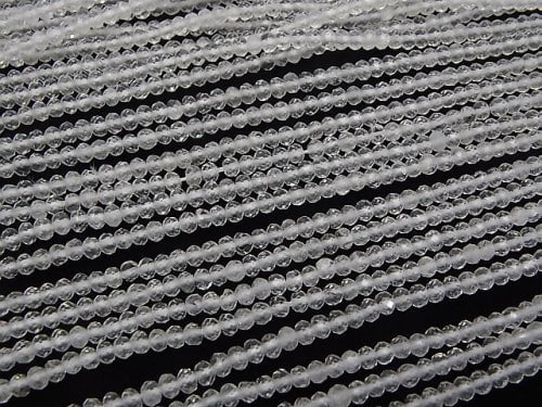 [Video] High Quality! 1strand $9.79! Crystal AA ++ Faceted Button Rondelle 3 x 3 x 2 mm 1 strand beads (aprx.15 inch / 37 cm)
